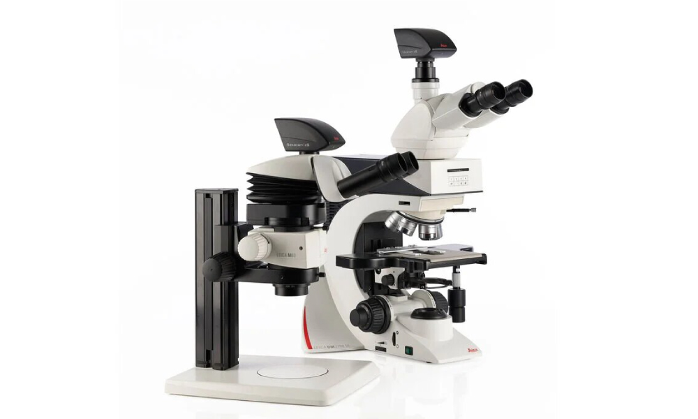 Flexacam c5 зі стереомікроскопом M60 і прямим мікроскопом для матеріалів DM2700 M