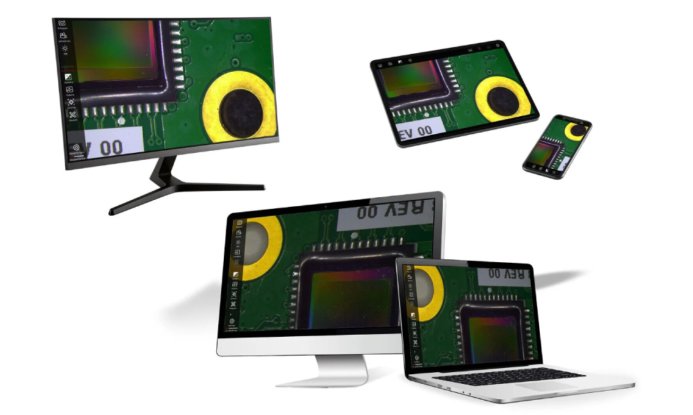 Программное обеспечение Enersight можно использовать в нескольких режимах работы, например, на отдельном экране, мобильном приборе или компьютере. 